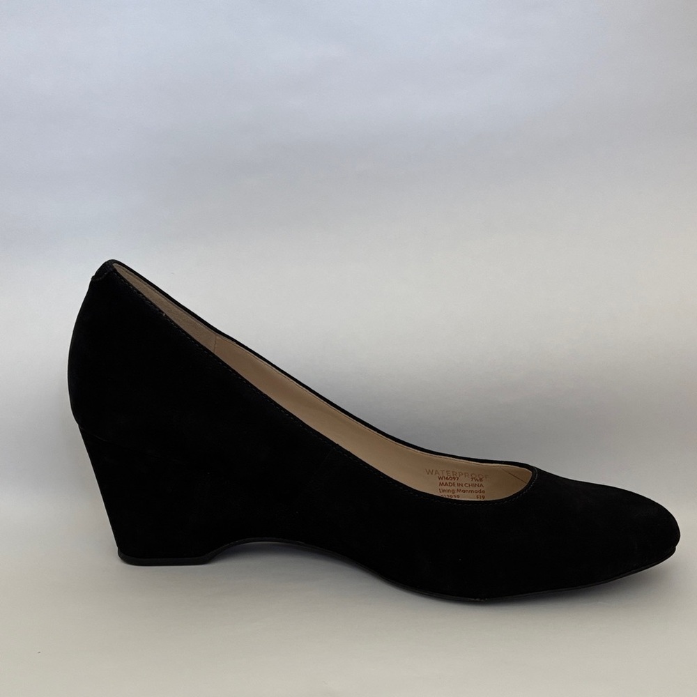 Cole Haan Black Suede Women's Wedges